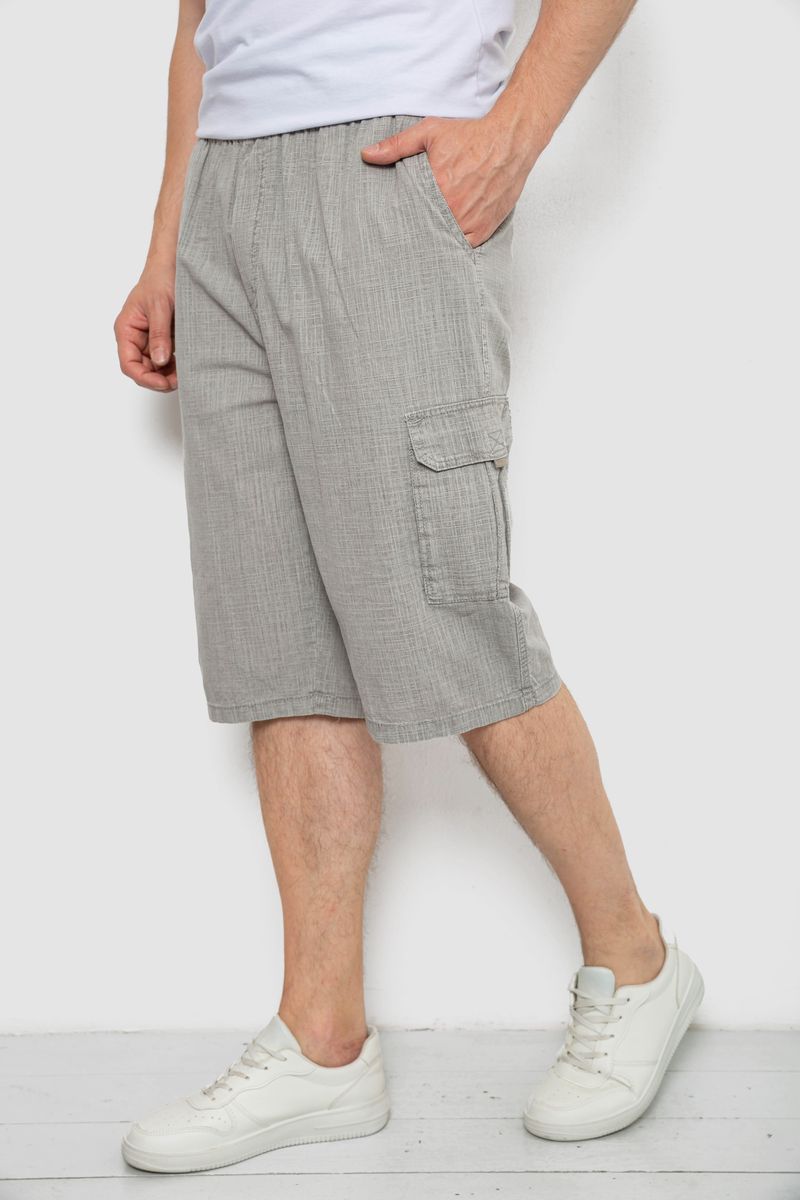 Шорти чоловічі, колір сірий, 244RB4 - Зображення 3