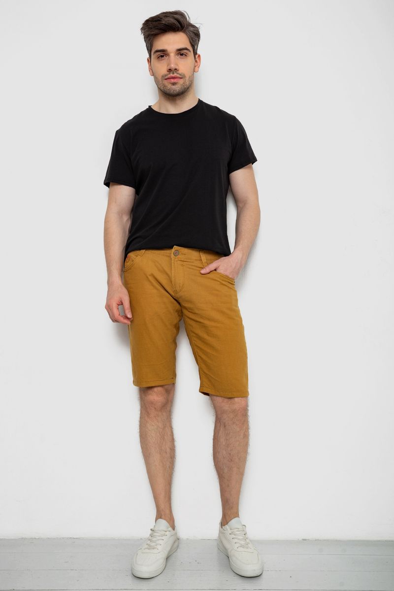 Шорти чоловічі, колір темно-гірчичний, 238R2489