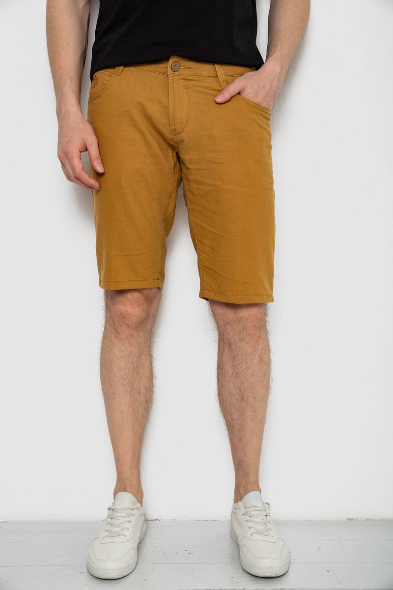Шорти чоловічі, колір темно-гірчичний, 238R2489
