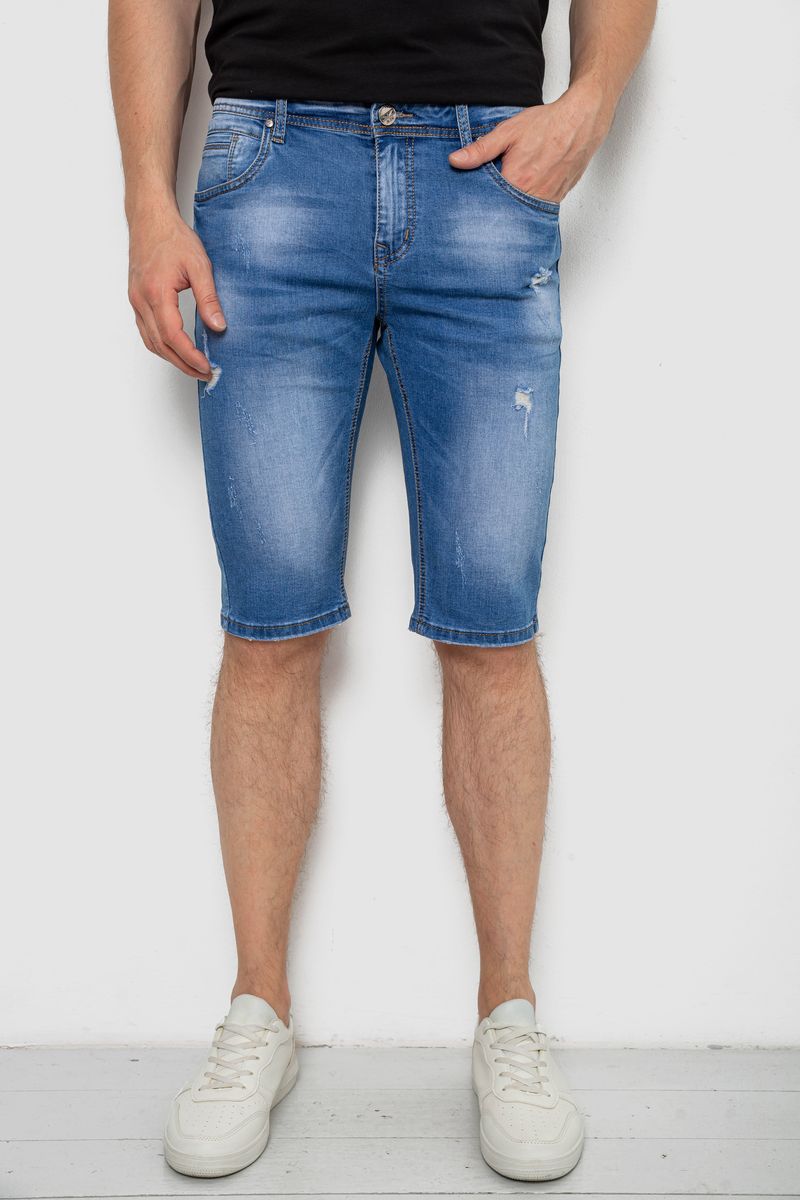 Шорти чоловічі джинсові, колір синій, 244RLS22-0215X