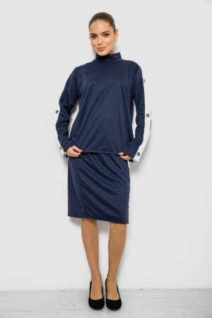 Костюм жіночий класичний, колір синій, 257R322