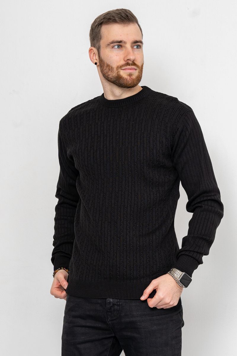 Светр чоловічий, колір чорний, 161R880