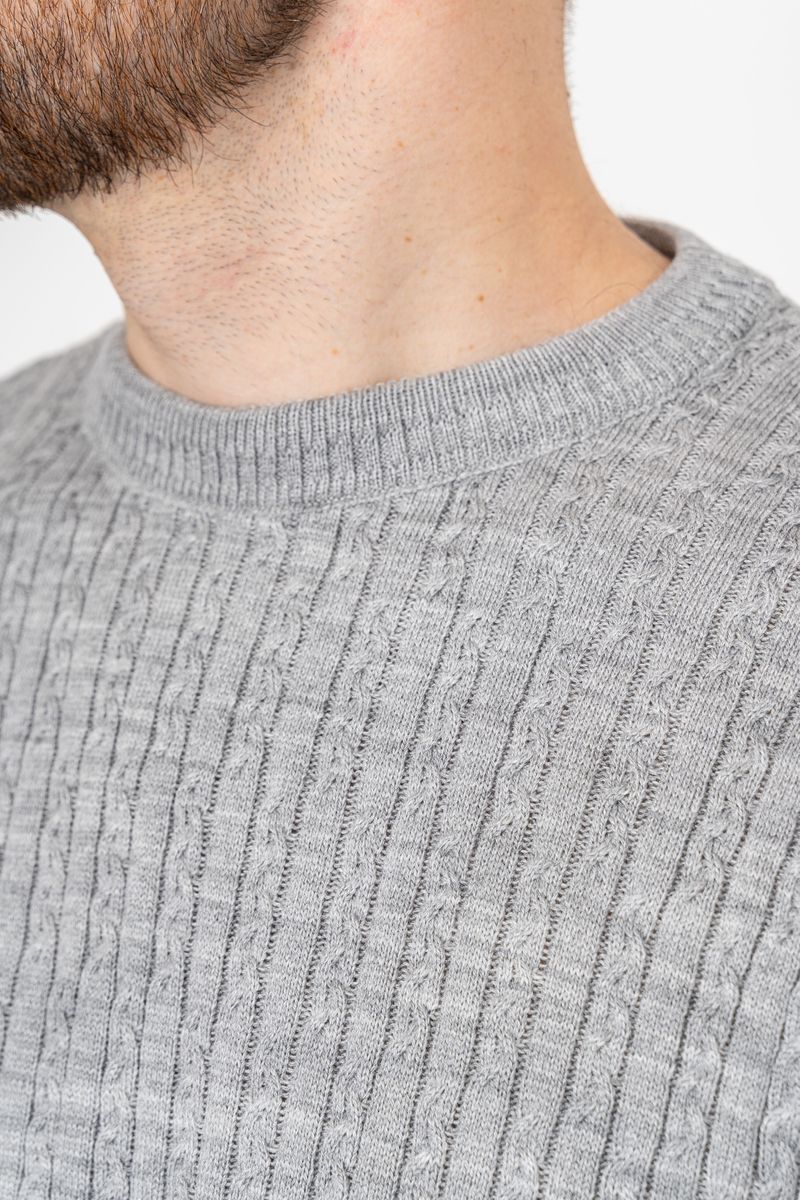 Светр чоловічий, колір сірий, 161R880 - Зображення 6