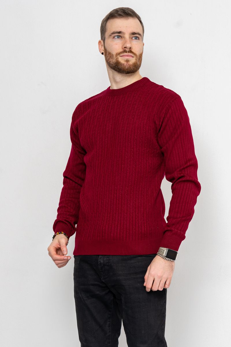 Светр чоловічий, колір бордовий, 161R880