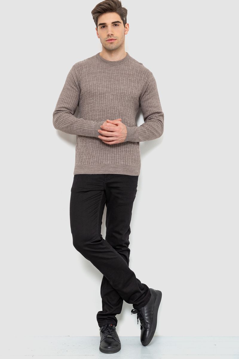 Светр чоловічий, колір мокко, 161R880