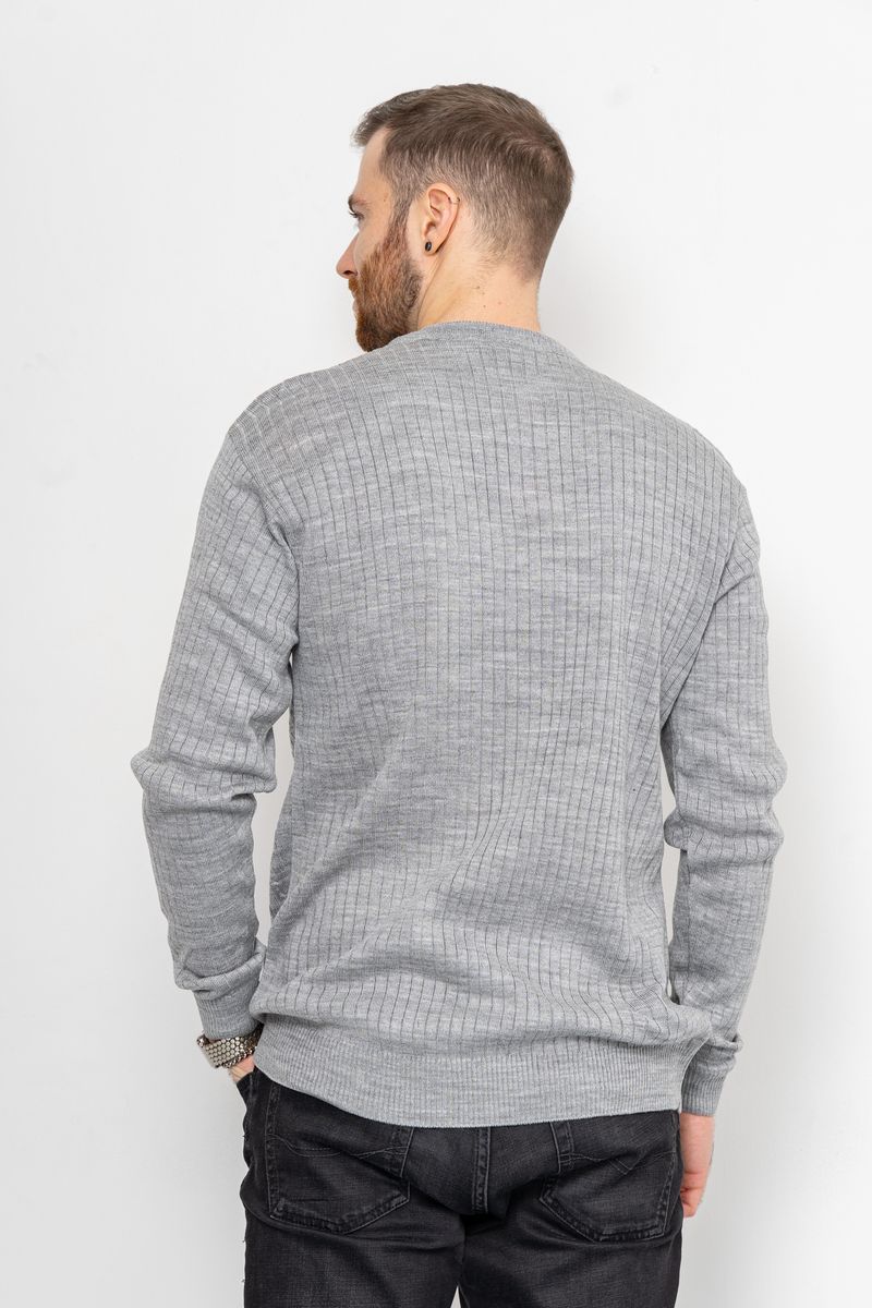 Светр чоловічий, колір сірий, 161R880 - Зображення 4