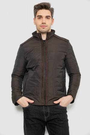 Куртка чоловіча демісезонна, колір темно-коричневий, 244R001K