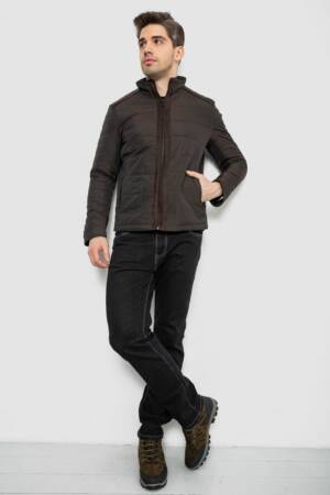 Куртка чоловіча демісезонна, колір темно-коричневий, 244R001K