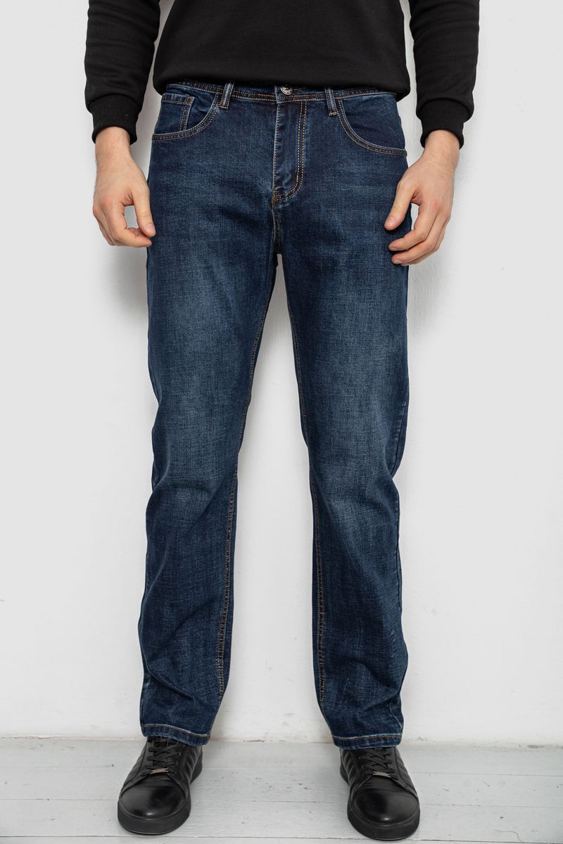 Джинси чоловічі прямого крою, колір синій, 244R9902