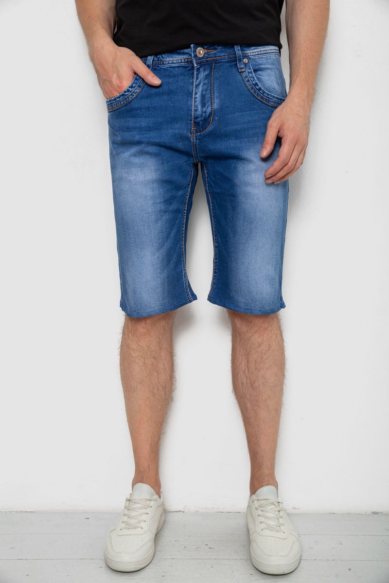 Шорти чоловічі джинсові, колір синій, 244RK7137