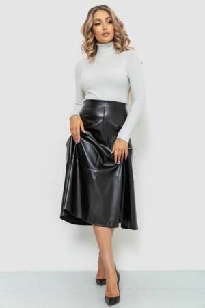 Гольф жіночий трикотажний в рубчик, колір світло-сірий, 204R057