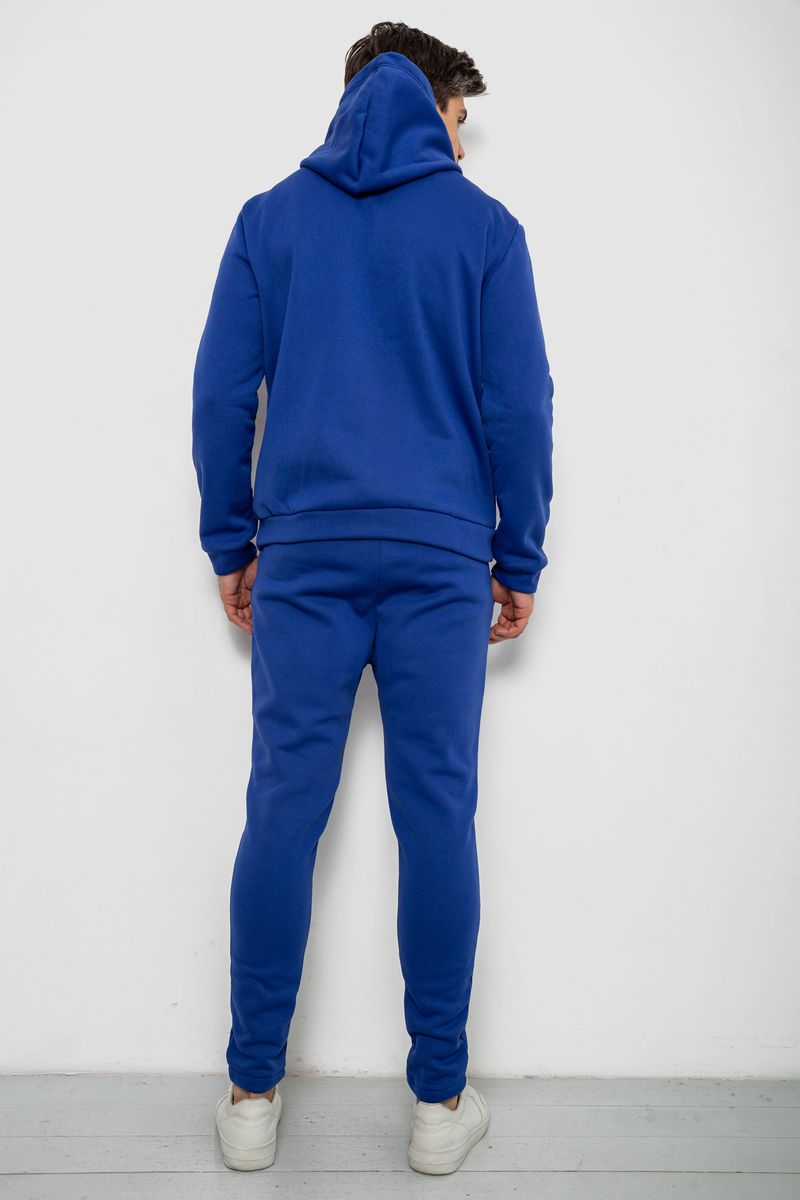 Спортивний костюм чоловічий на флісі, колір синій, 238R57046 - Зображення 4