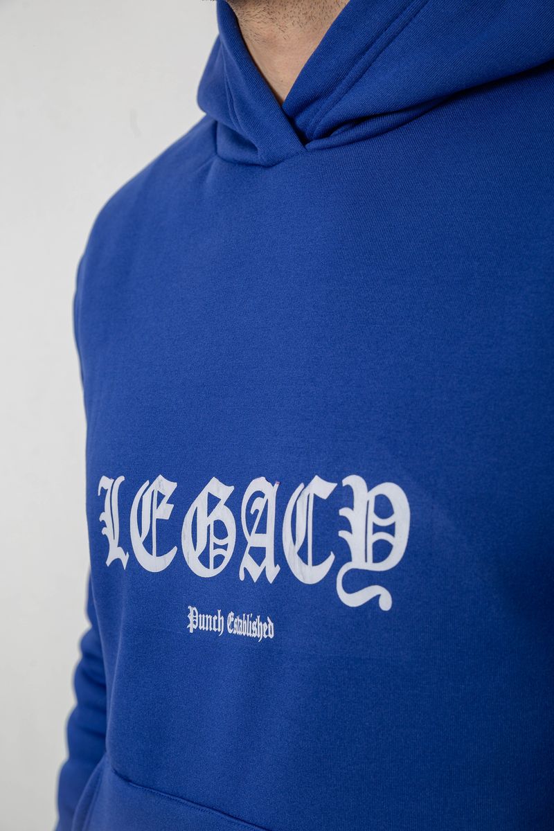 Спортивний костюм чоловічий на флісі, колір синій, 238R57046 - Зображення 5