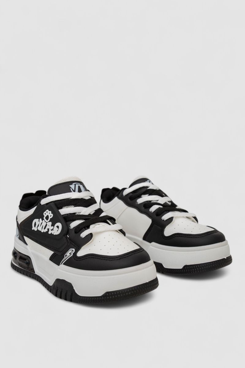 Кросівки жіночі, колір біло-чорний, 256RCR-2-5 - Зображення 3