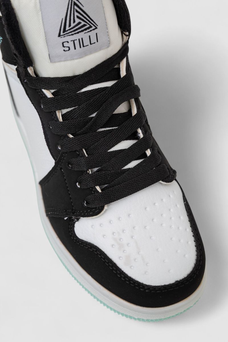 Кросівки жіночі зимові на хутрі, колір біло-чорний, 248RHB470-5