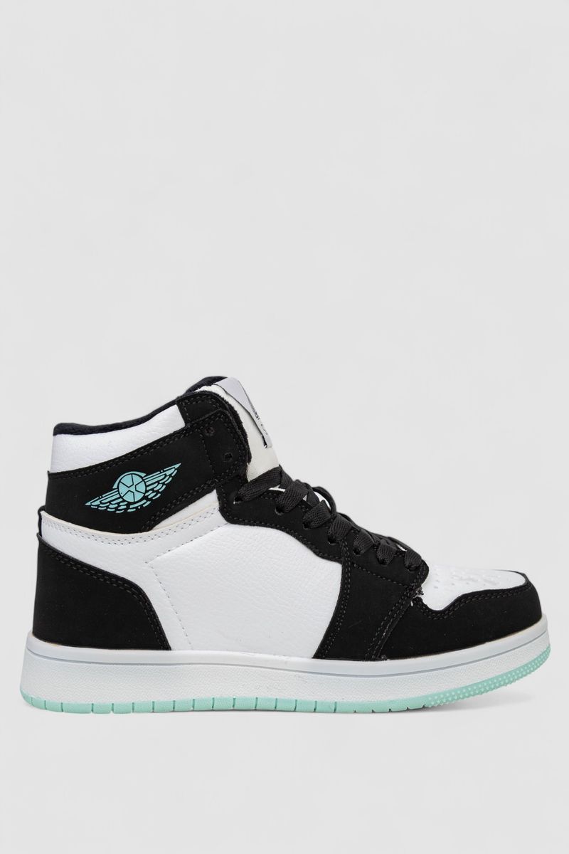 Кросівки жіночі зимові на хутрі, колір біло-чорний, 248RHB470-5