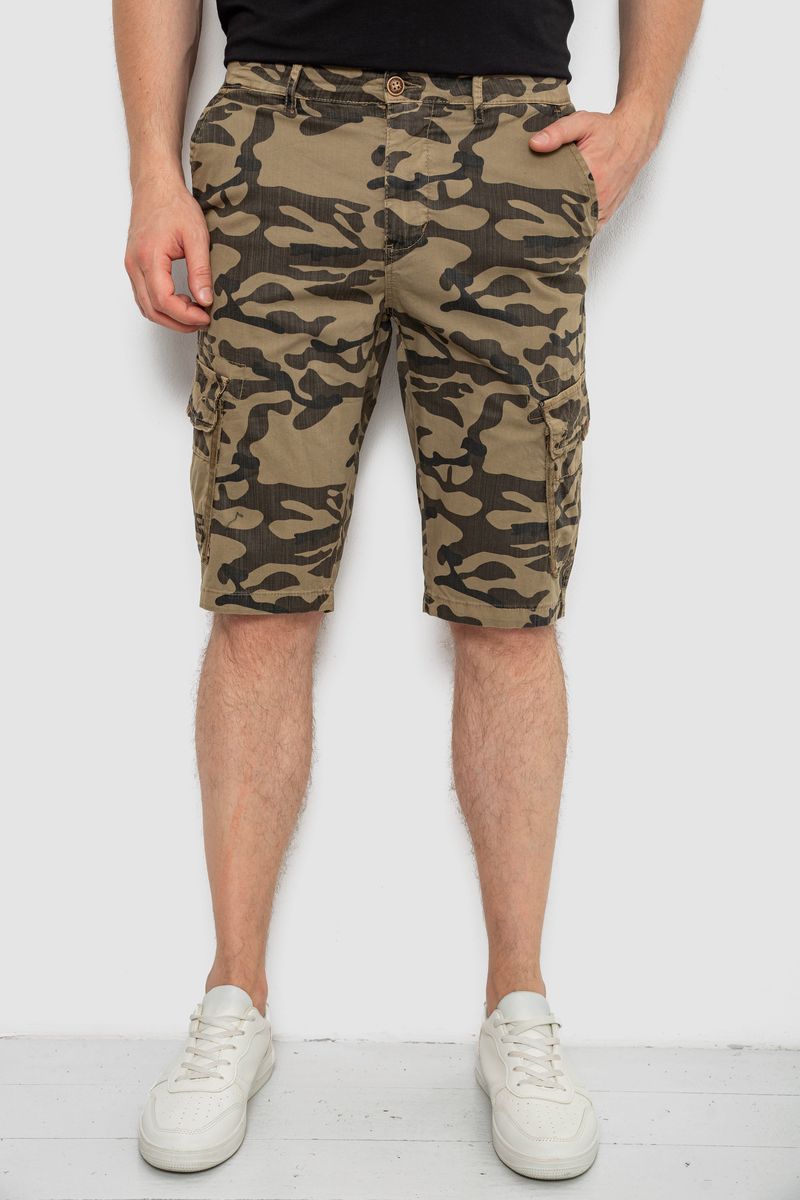 Шорти чоловічі мілітарі, колір бежевий, 244R108-10