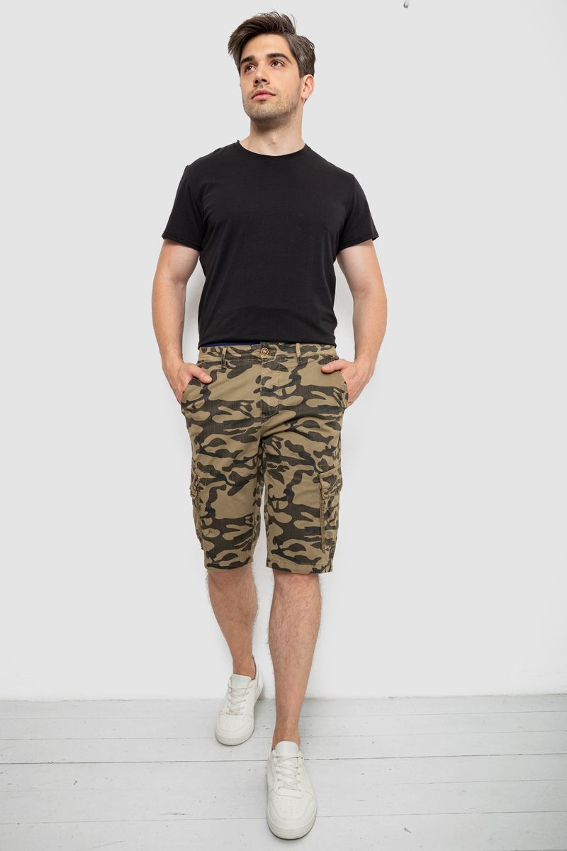 Шорти чоловічі мілітарі, колір бежевий, 244R108-10