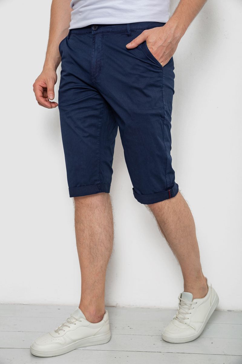 Шорти чоловічі, колір синій, 244RLS24-0181 - Зображення 3