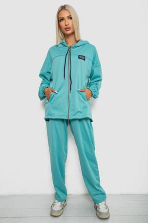 Спортивний костюм жіночий, колір бірюзовий, 238R114-1