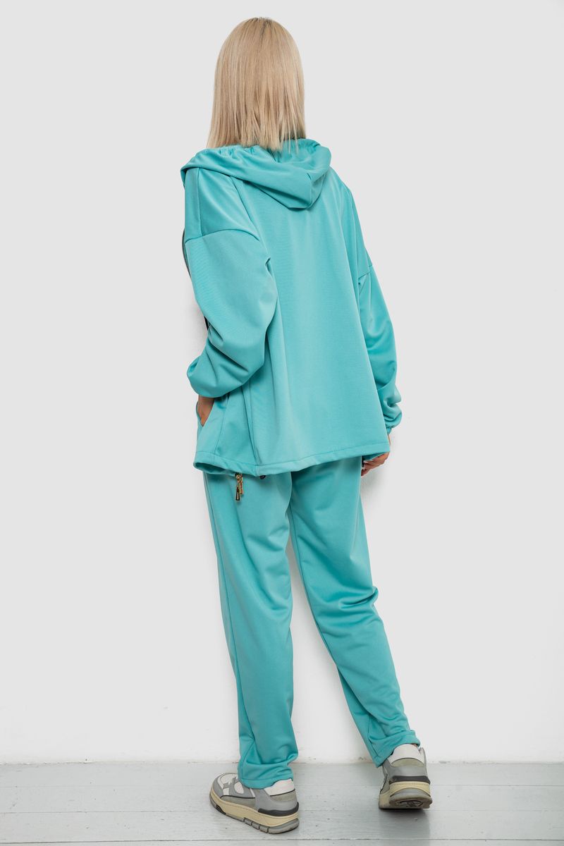 Спортивний костюм жіночий, колір бірюзовий, 238R114-1 - Зображення 4
