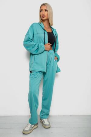 Спортивний костюм жіночий, колір бірюзовий, 238R114-1