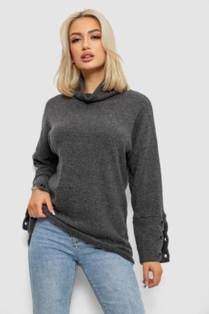 Гольф жіночий, колір темно-сірий, 257R111