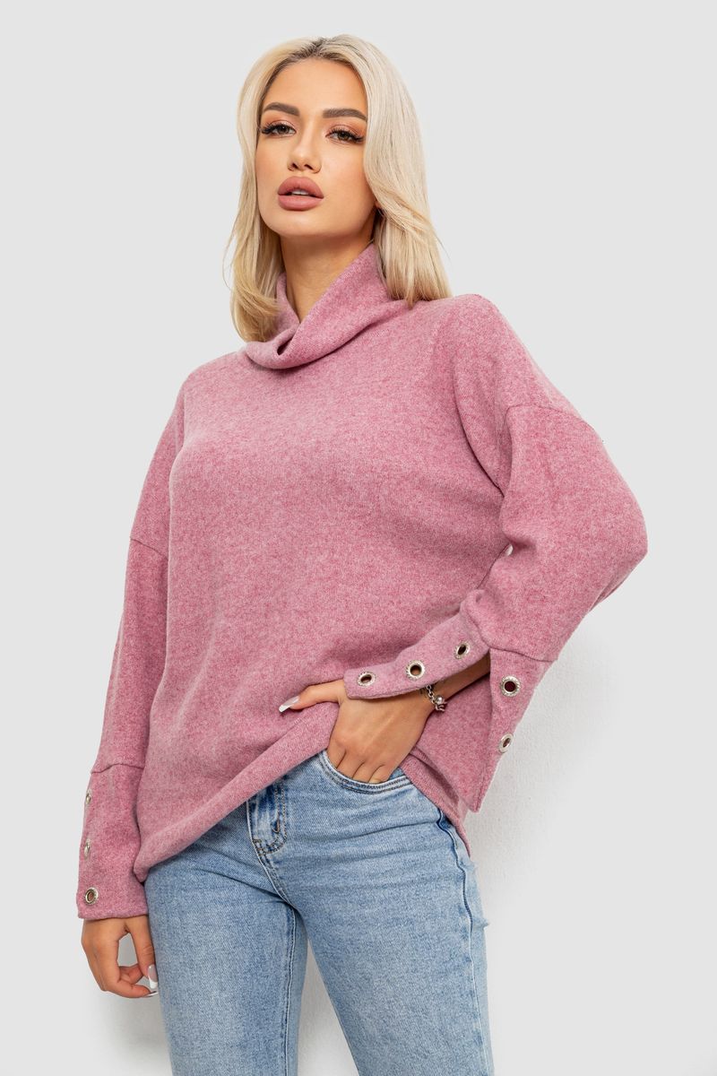 Гольф жіночий, колір пудровий, 257R111 - Зображення 3