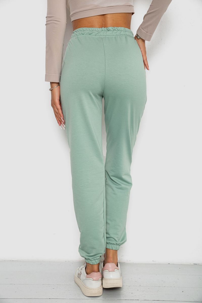 Спортивні штани жіночі, колір м'ятний, 238R5052-1 - Зображення 4