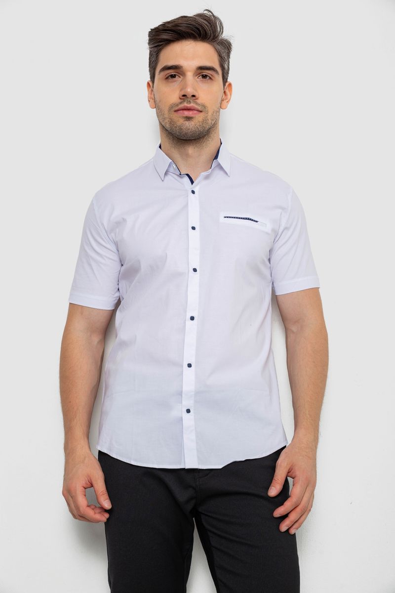 Сорочка чоловіча, колір білий, 214R7112