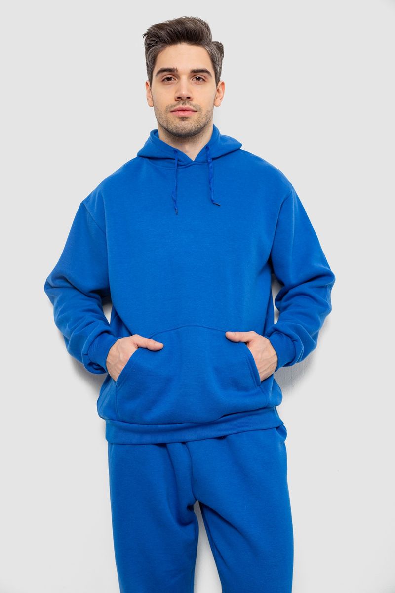 Спортивний костюм чоловічий на флісі, колір електрик, 244R9162