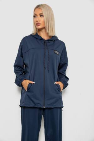 Спортивний костюм жіночий, колір темно-синій, 238R114