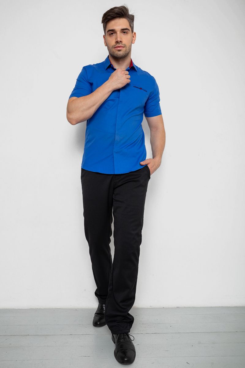 Сорочка чоловіча, колір електрик, 214R7114-2