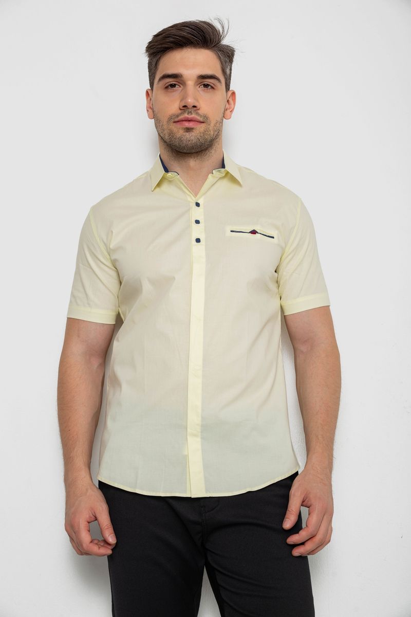 Сорочка чоловіча, колір жовтий, 214R7114-2