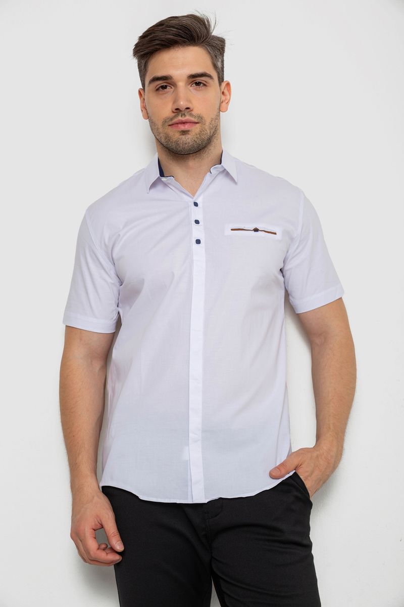 Сорочка чоловіча, колір білий, 214R7114-2