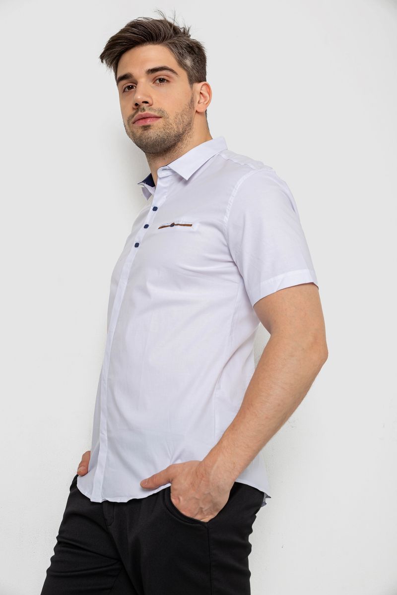Сорочка чоловіча, колір білий, 214R7114-2 - Зображення 3