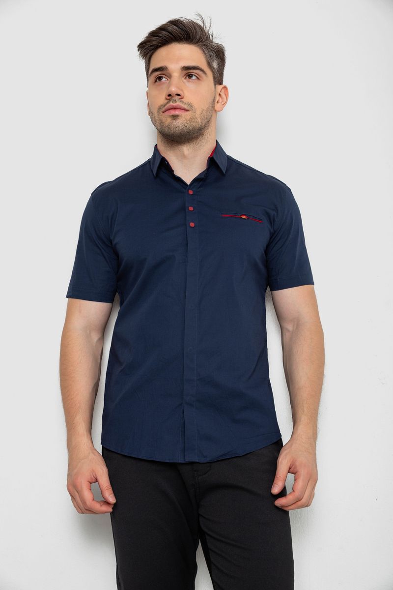 Сорочка чоловіча, колір синій, 214R7114-2