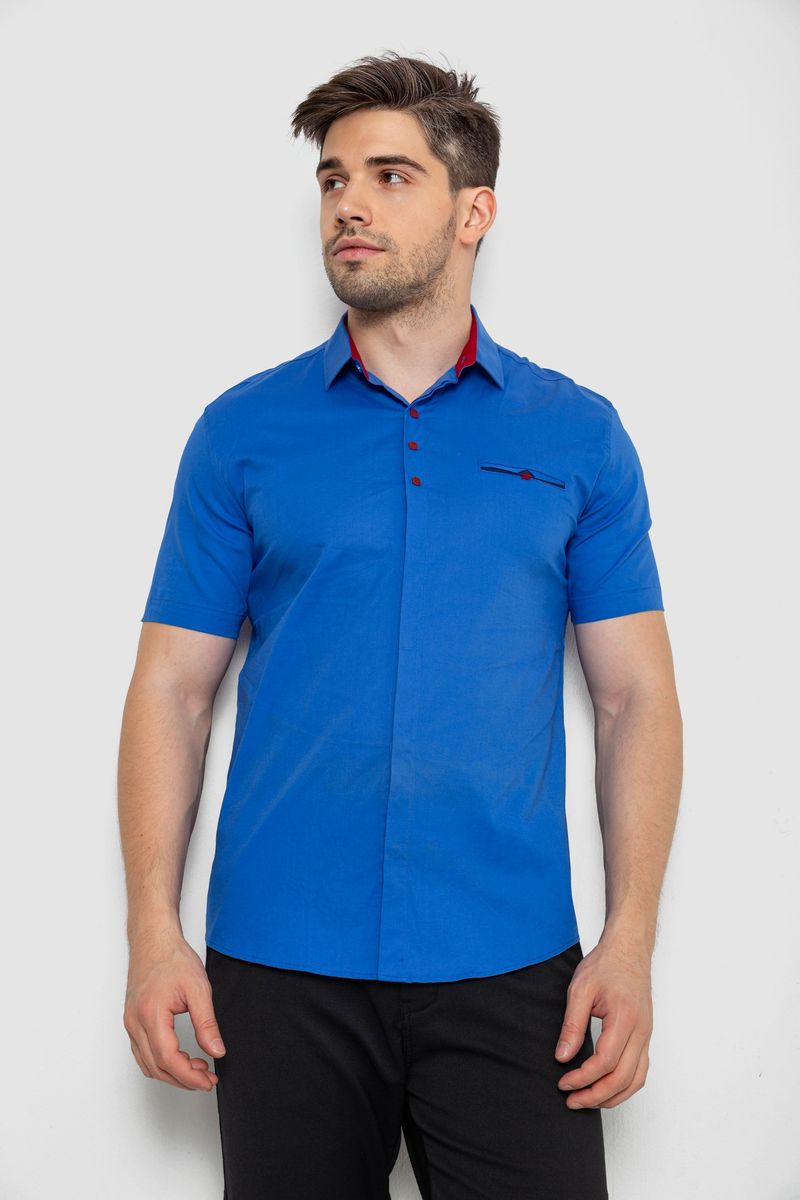 Сорочка чоловіча, колір електрик, 214R7114-2