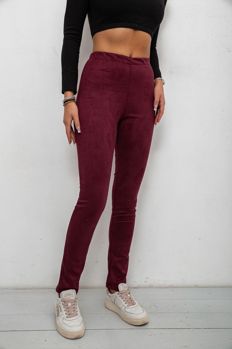 Лосини однотонні, колір сливовий, 257R2045 - Зображення 3