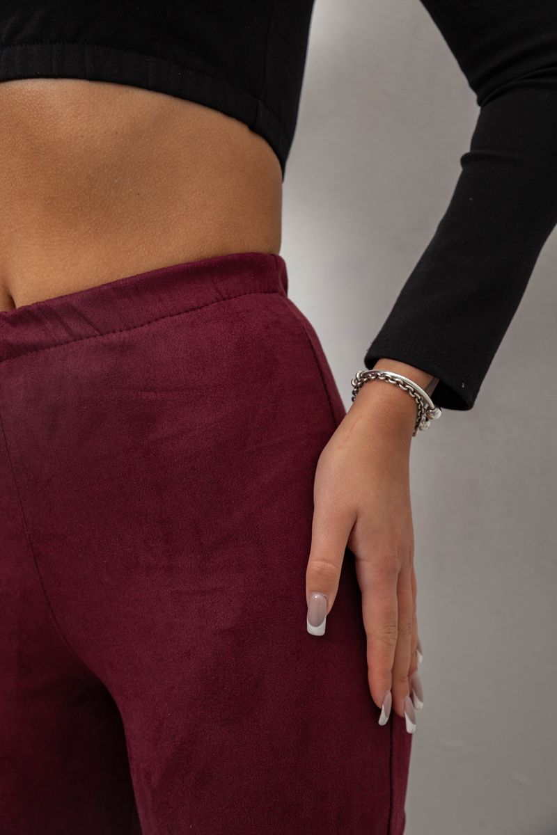 Лосини однотонні, колір сливовий, 257R2045 - Зображення 5