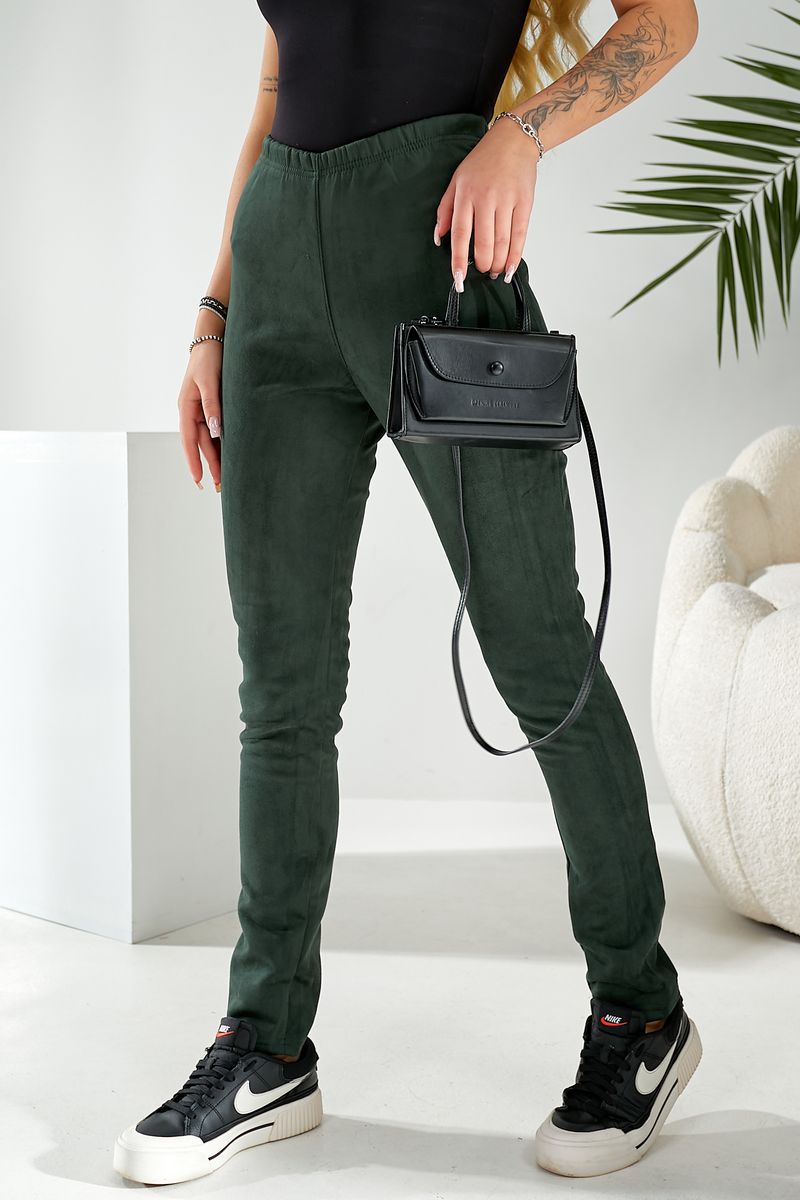 Лосини однотонні, колір зелений, 257R2045 - Зображення 5