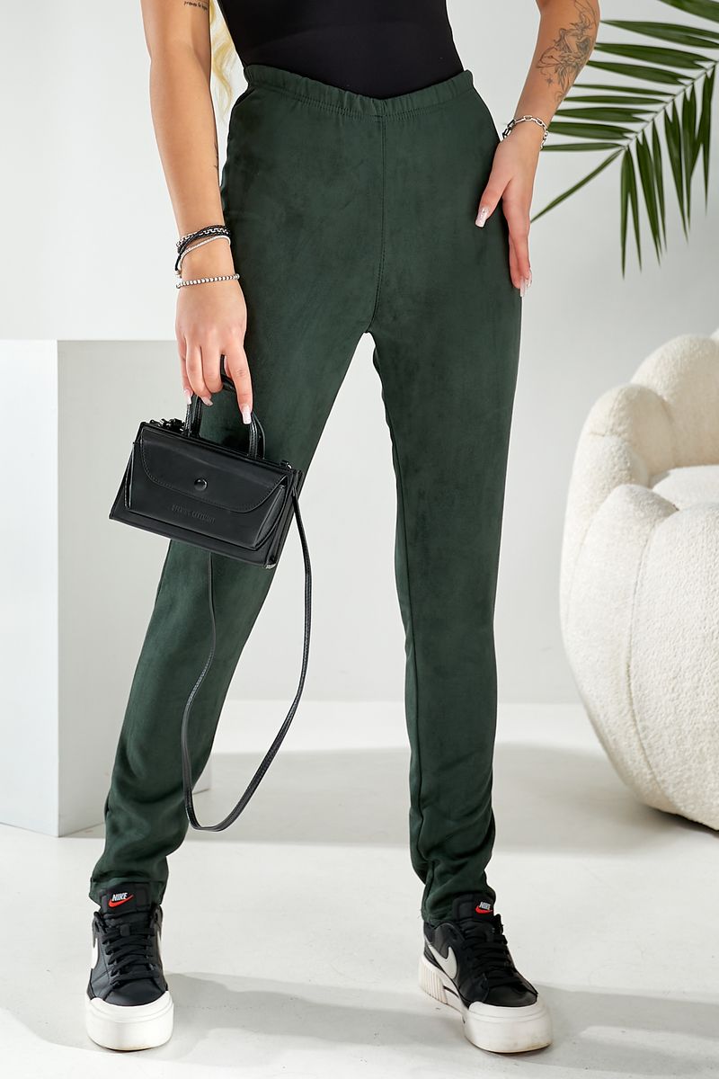 Лосини однотонні, колір зелений, 257R2045 - Зображення 6