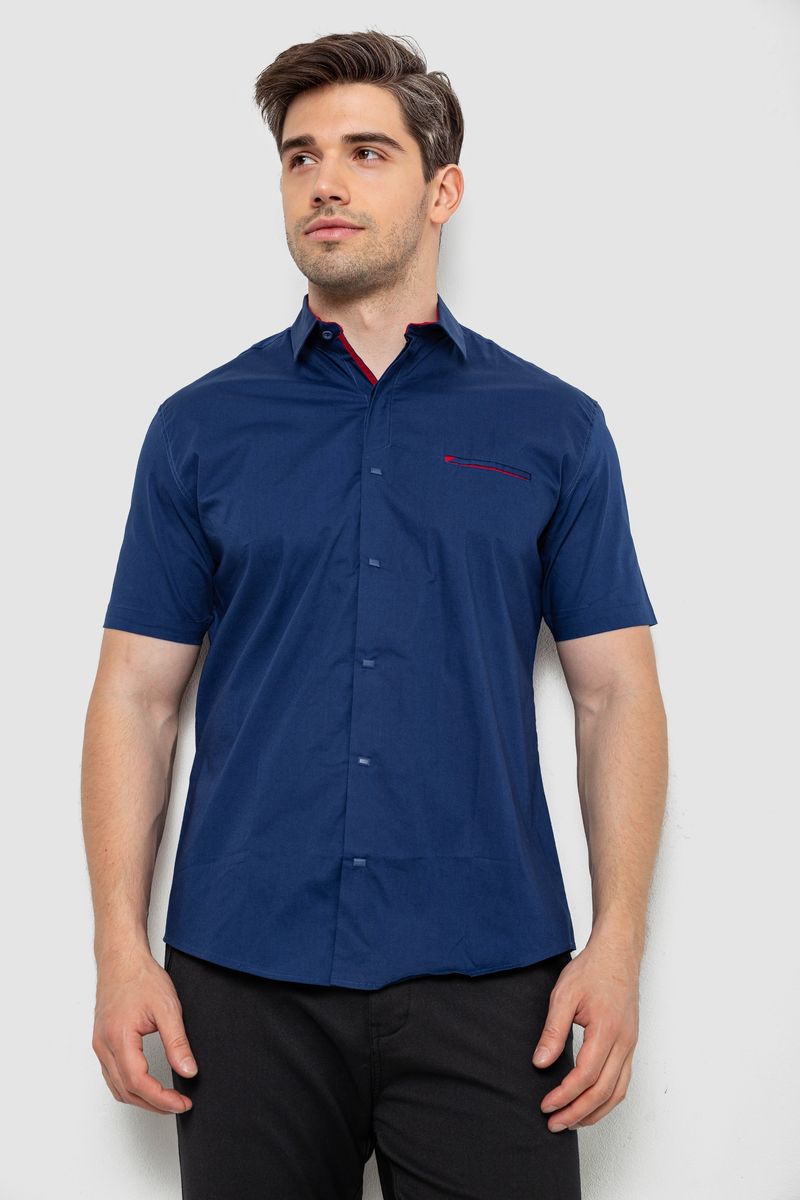 Сорочка чоловіча, колір синій, 214R7325