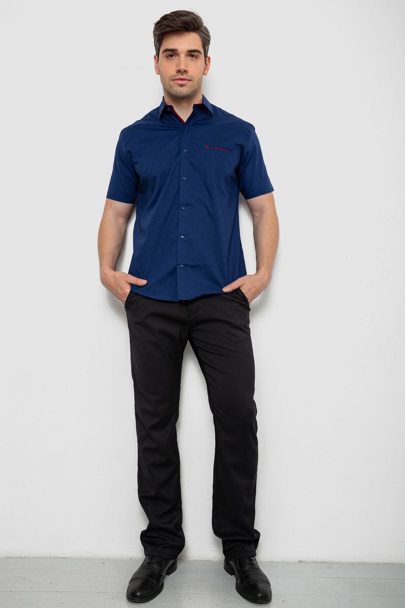 Сорочка чоловіча, колір синій, 214R7325