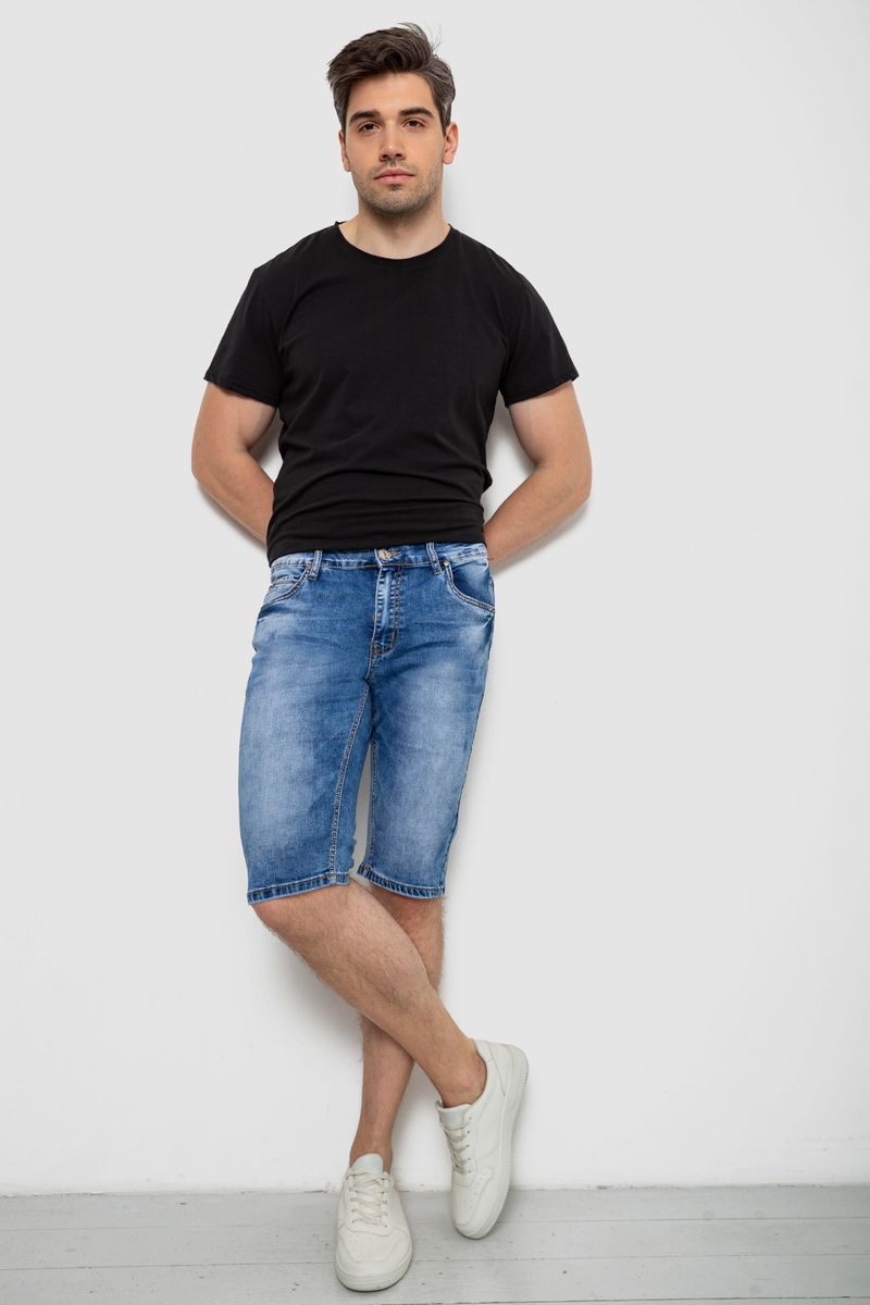 Шорти чоловічі джинсові, колір синій, 244RLS22-0209X