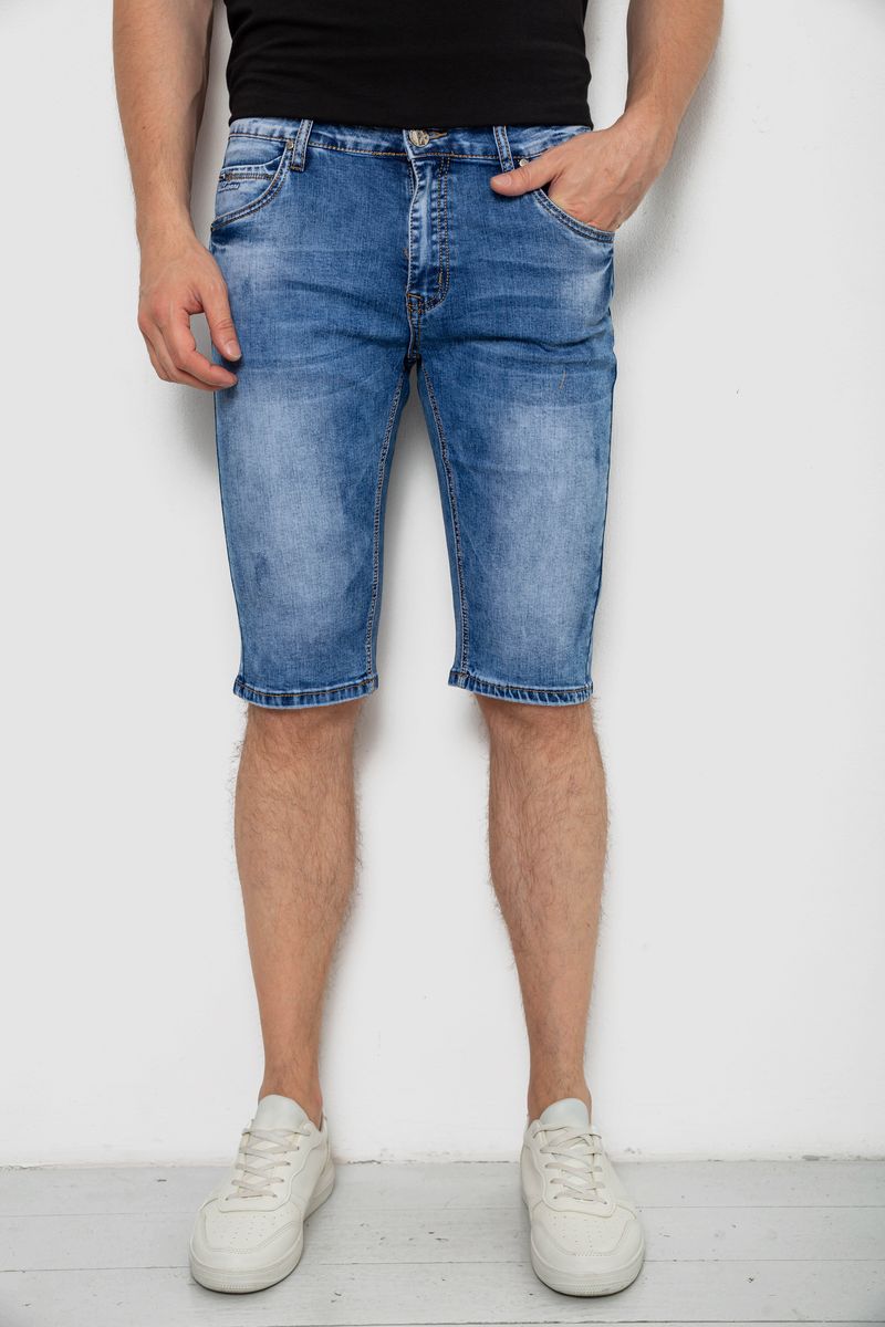 Шорти чоловічі джинсові, колір синій, 244RLS22-0209X