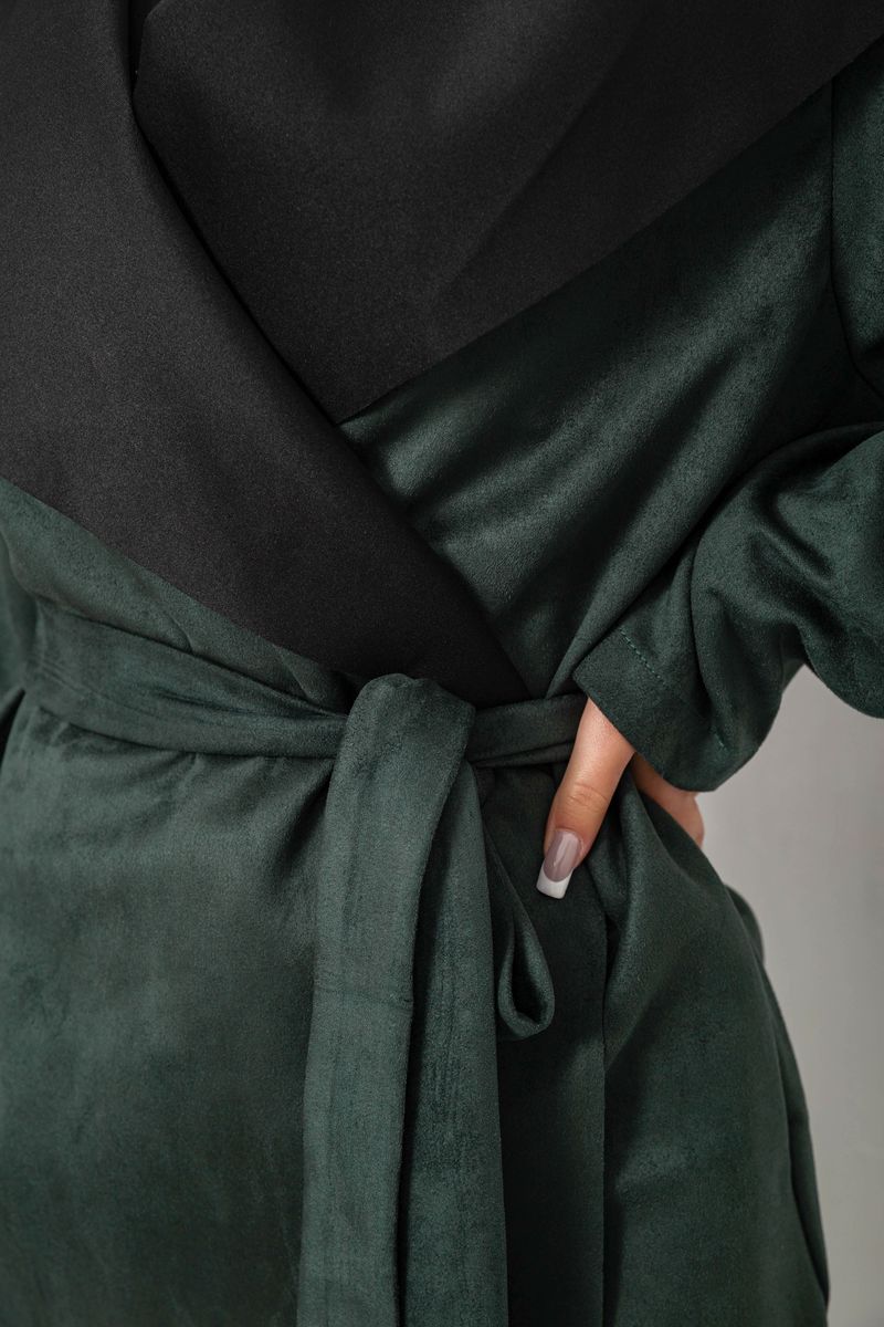 Жіночий кардиган однотонний, колір зелений, 257R001 - Зображення 5