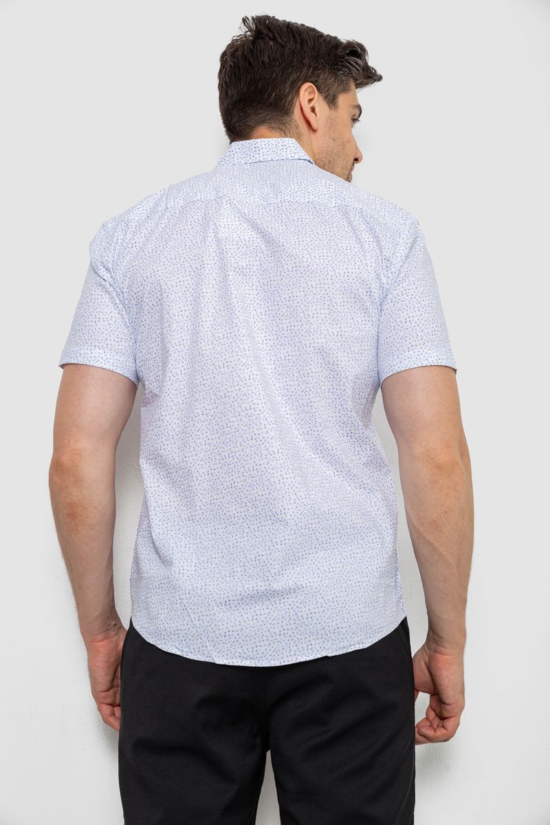 Сорочка чоловіча з принтом, колір білий, 214R7339 - Зображення 4