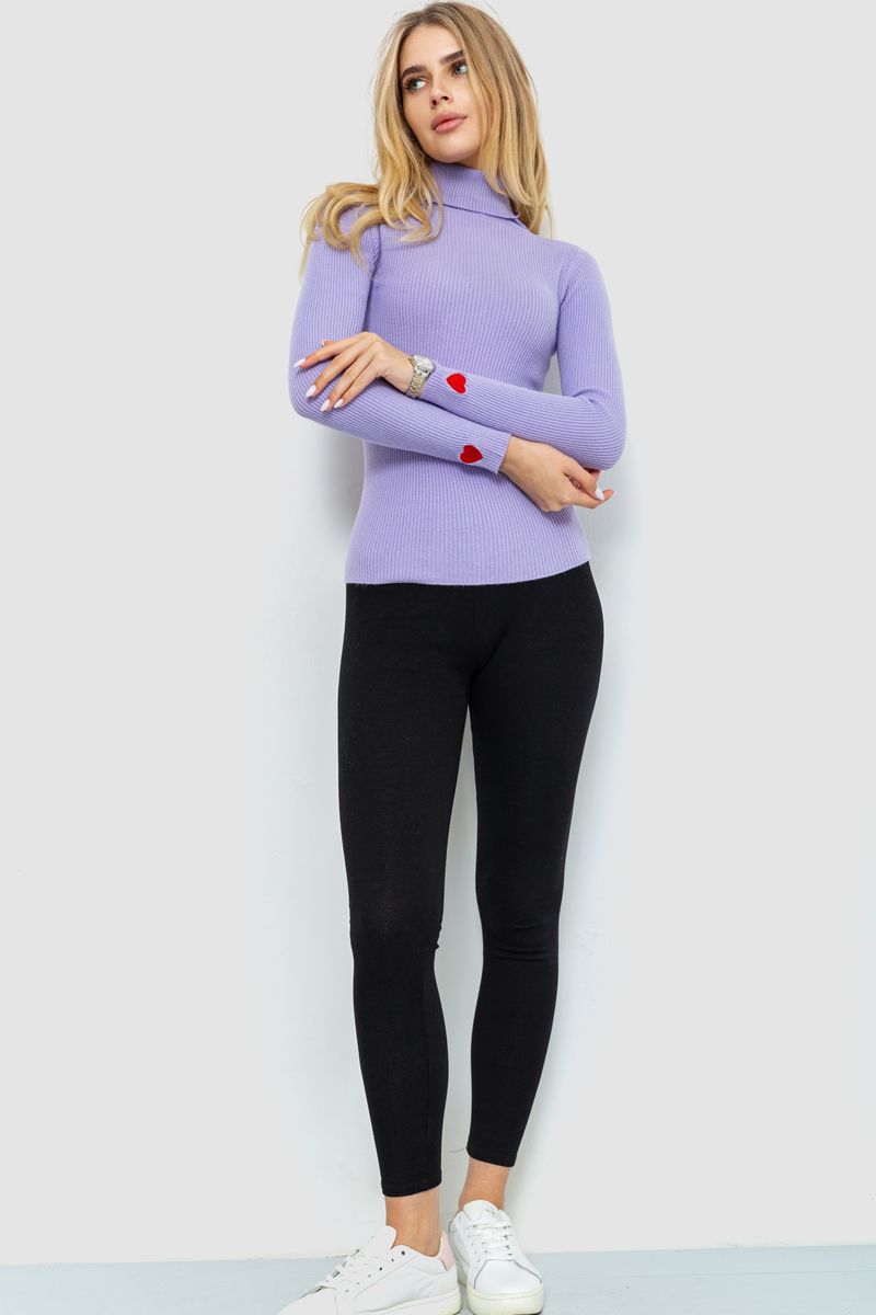 Гольф жіночий однотонний, колір бузковий, 204R052