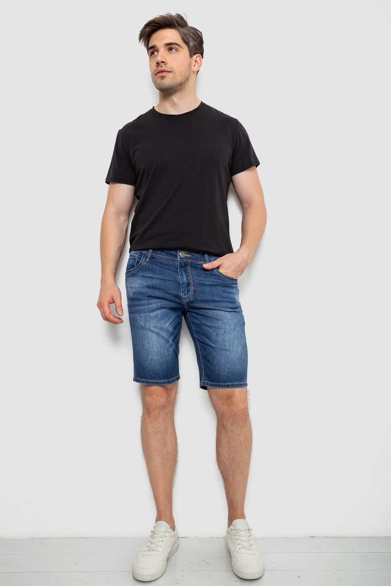 Джинсові шорти чоловічі, колір синій, 244R5A-045